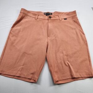 Travis Mathew Apparent Wind Golf Stretch Short 9" Mens 36 Copper color